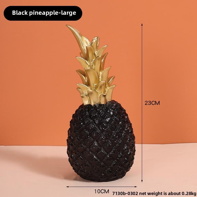 Elegant Resin Pineapple Craft For Desk Display And Interior Decoration Design