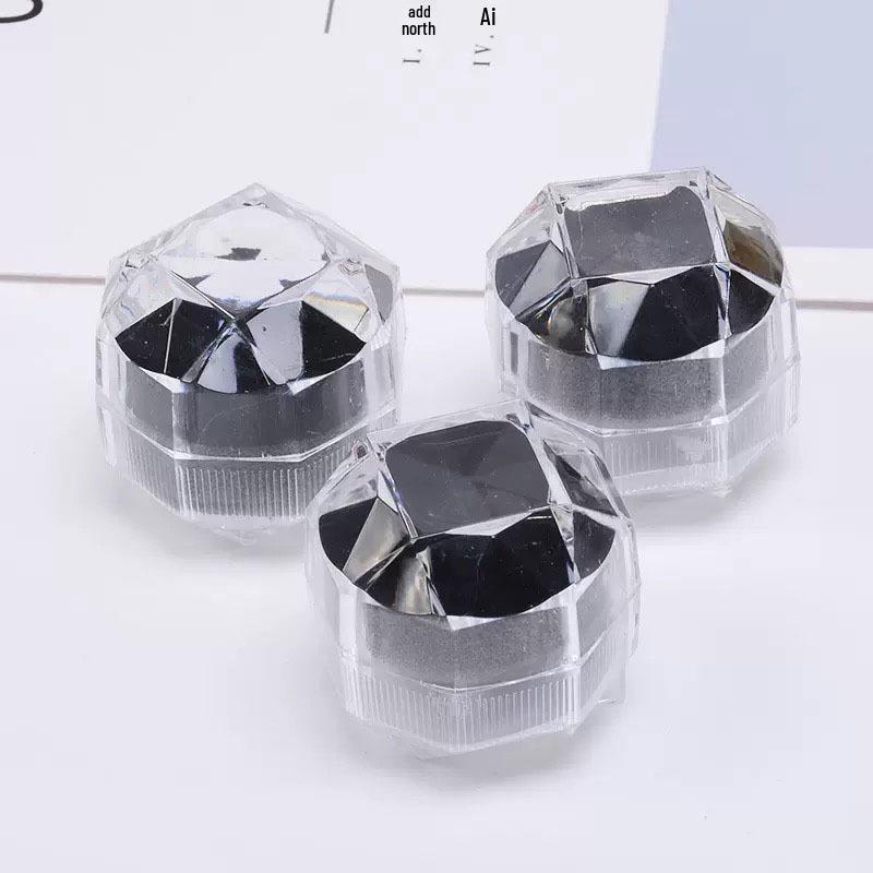 Stylish Octagonal Acrylic Ring Jewelry Box