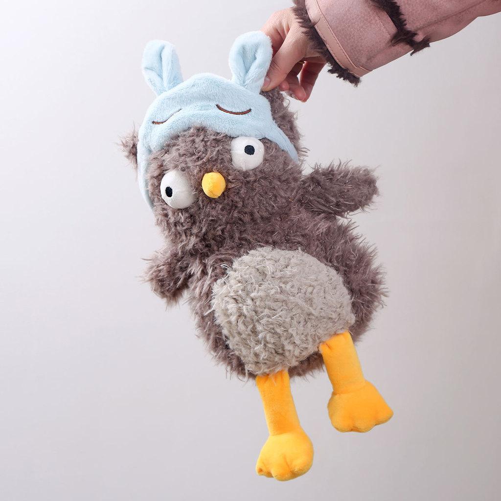 Maschera per Occhi Gufo Peluche Giocattolo Bambola Animale Regalo Per Bambini E Collezionisti