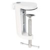 PATIKIL Universal Desk Table Mount Clamp with Adjustable Screws for Hole Microphone Lamp White C-Shaped 7mm/12mm Diameter, Arm, Stand,