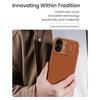 NILLKIN Qin Pro Series for iPhone 17 Case with Card Slots Leather Phone Cover