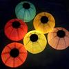 25/30CM Folding Solar Lantern with Handle IP44 Waterproof Outdoor Garden Hanging Chinese Traditional Decorative LED Cloth Lantern