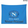 SSC Napoli Custom Name Wall Tapestry Aesthetic Wall Hanging Printed Fabric Blanket Decorative Tapestries for Bedroom Living Room Home Decor