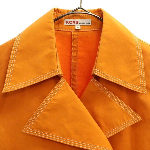 Michael Kors Cotton Double Jacket 4 Orange Women Used