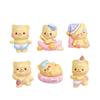 Sleepy Bear Cartoon Charms & Hair Clips - DIY Resin Shoe Decorations