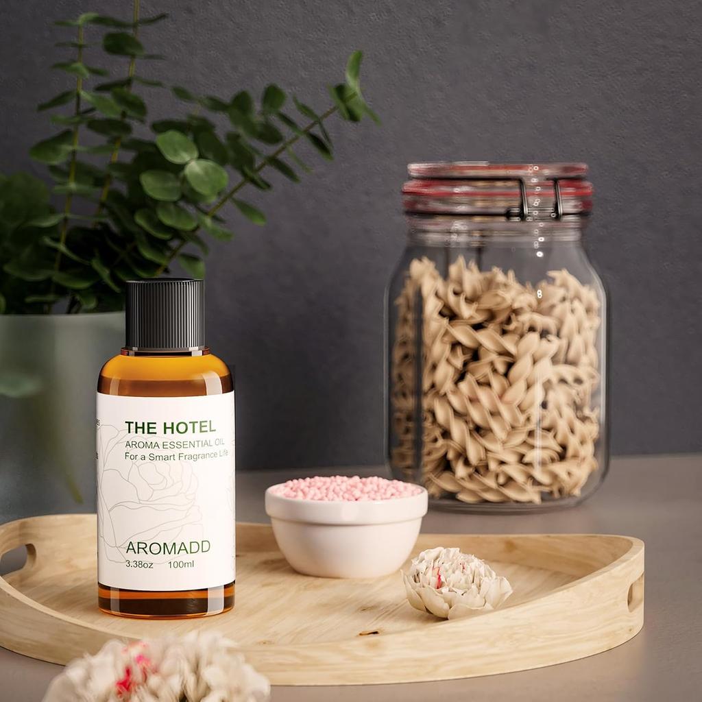 Aromadd Hotel Scents Diffuser Oil The Hotel, Luxury Essential Oils for Waterless Diffuser, Aromatherapy Hotel Diffuser Oil for Home & Office,