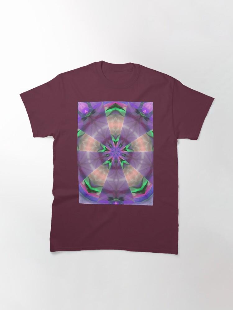 Pentangle Pastel Shades Multicolored Kaleidoscope Pentangle Pattern 10 Classic T-Shirt