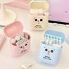 1PCS Multifunctional Data Cable Storage Box Portable Charger Lipstick Dust-proof Box Portable Mini Storage Box with Cover