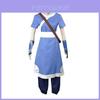Živě modré šaty pro cosplay Katary z Avatar: The Last Airbender pro halloweenské večírky