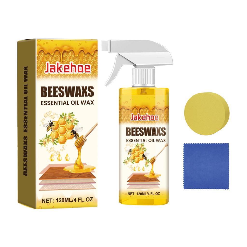 Beeswax Care Spray & Restorer Reusable Beeswax Wood Polish Multi-Purpose Beeswaxes Spray Cleaner for Floors and Furniture