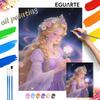 Princess Oil Painting Hand Painting Art Kit Coloring Painting Handmade Diy Home Decoration Gift