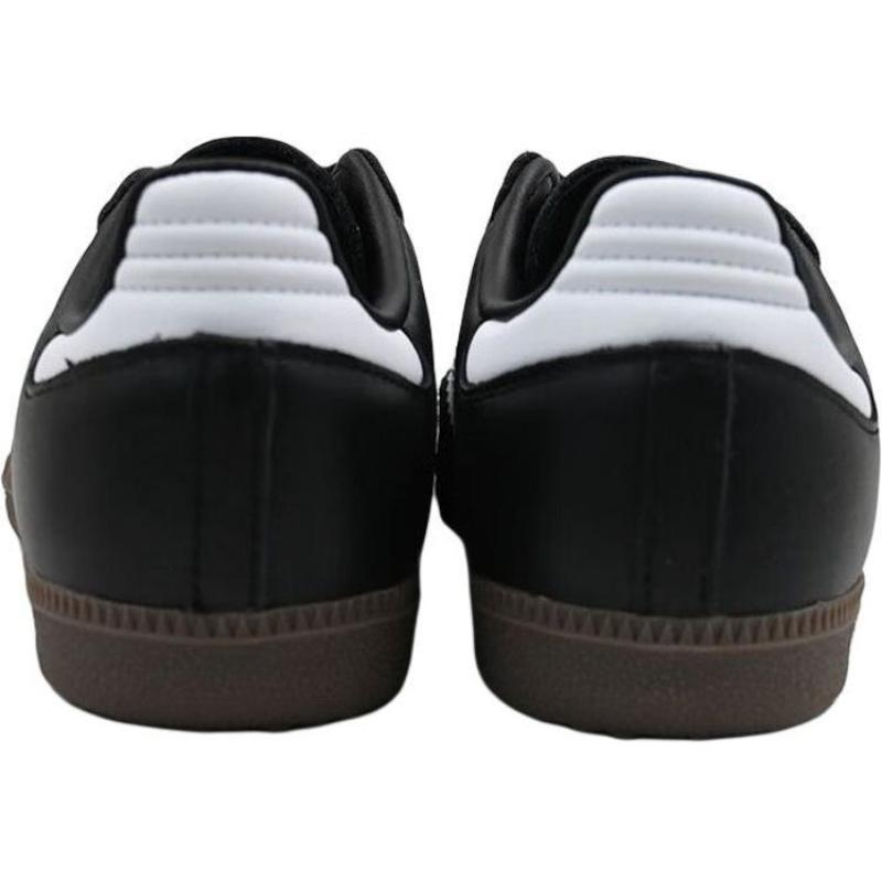 Adidas Originals Samba Anti Kick And Abrasion Resistant Low Top Kids' Skateboarding Shoes Black Sneakers JQ4097