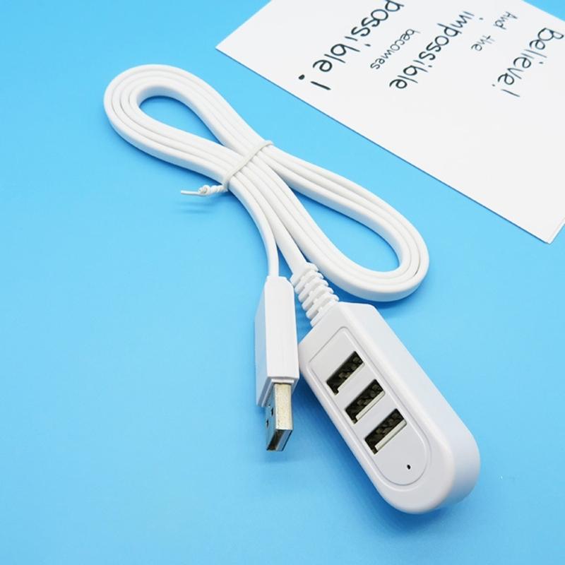 3 In 1 Splitter Usb Multi-function 3A Charger Portable Converter Extension Line Expansion Multi-port HUB Data Cable