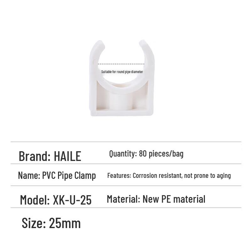 HAILE PVC Wire Conduit U-Clamps