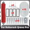 Compatible for Roborock Qrevo Pro Replacement Main Side Brush HEPA Filer Mop Pad Dust Bags Spare Parts Accessories
