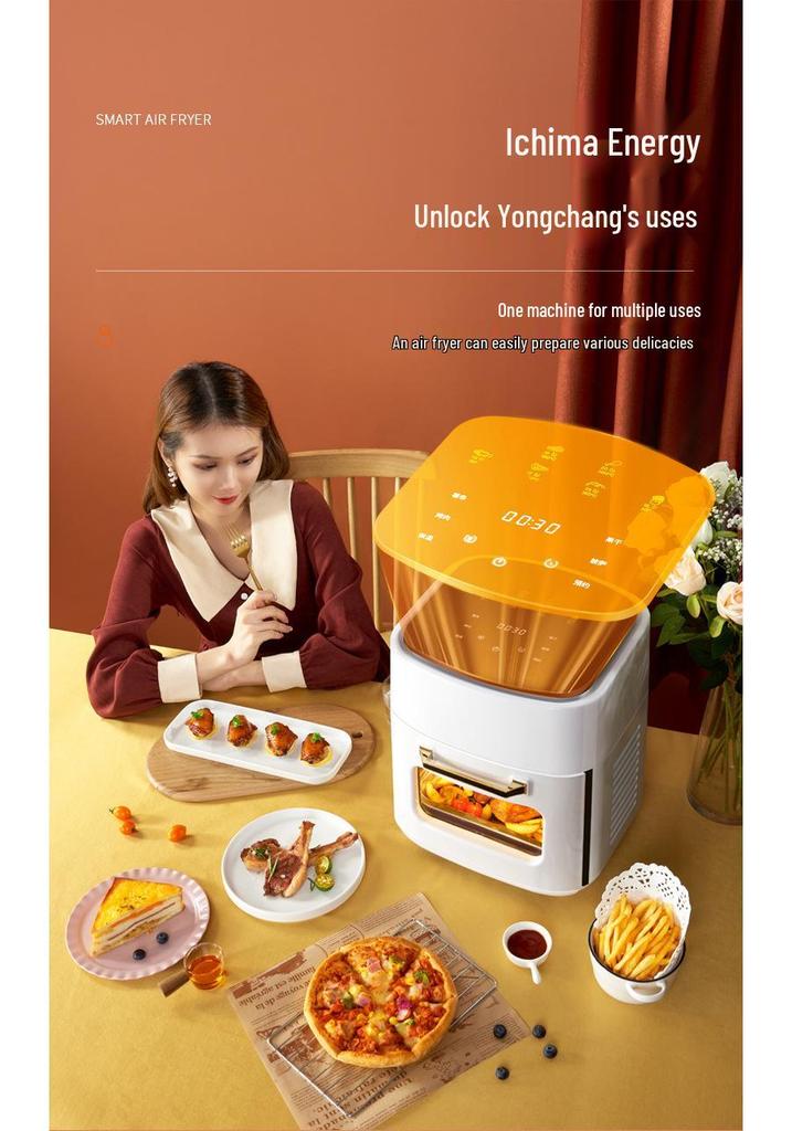 15L Large Capacity Smart Air Fryer, Oil-Free Multifunctional Electric Oven
