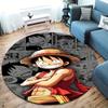 One Piece Monkey D Luffy Round Area Rug Carpet Rug For Living Room Bedroom Sofa Playroom Decor Nonslip Floor Mat