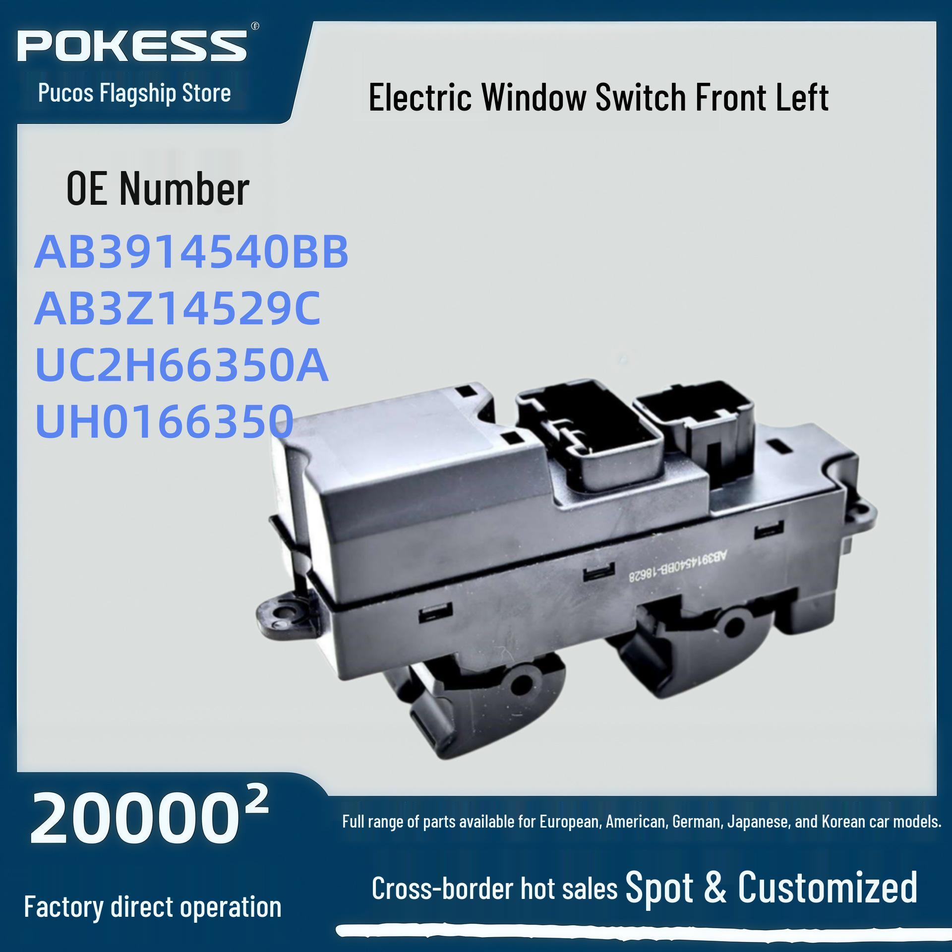 AB3914540BB Front Left Electric Window Switch for Ford Ranger. Pokes