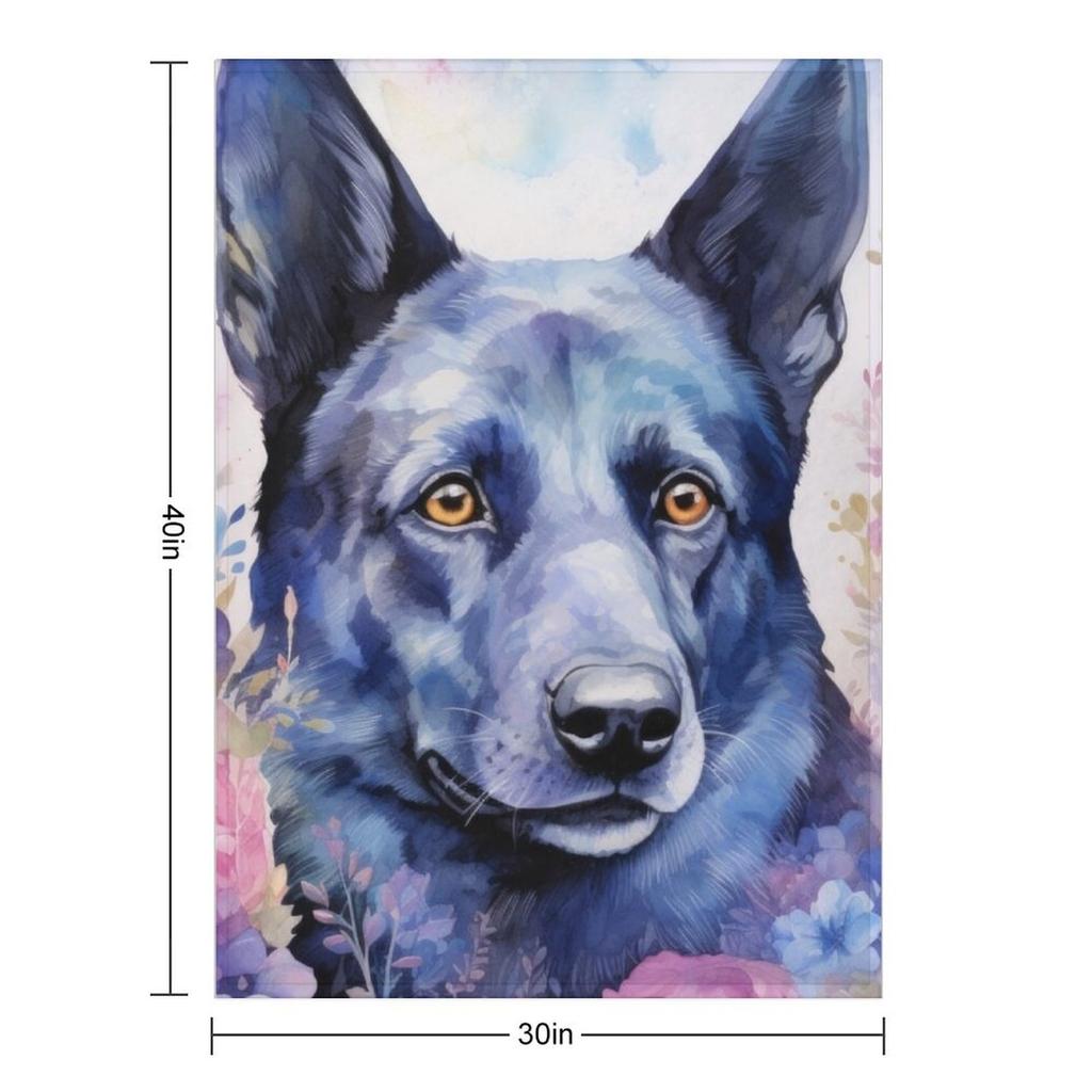 beautiful Australian Kelpie herding dog dog art Throw Blanket Decorative Sofas Decoratives Kid'S Sleeping Bag Blankets