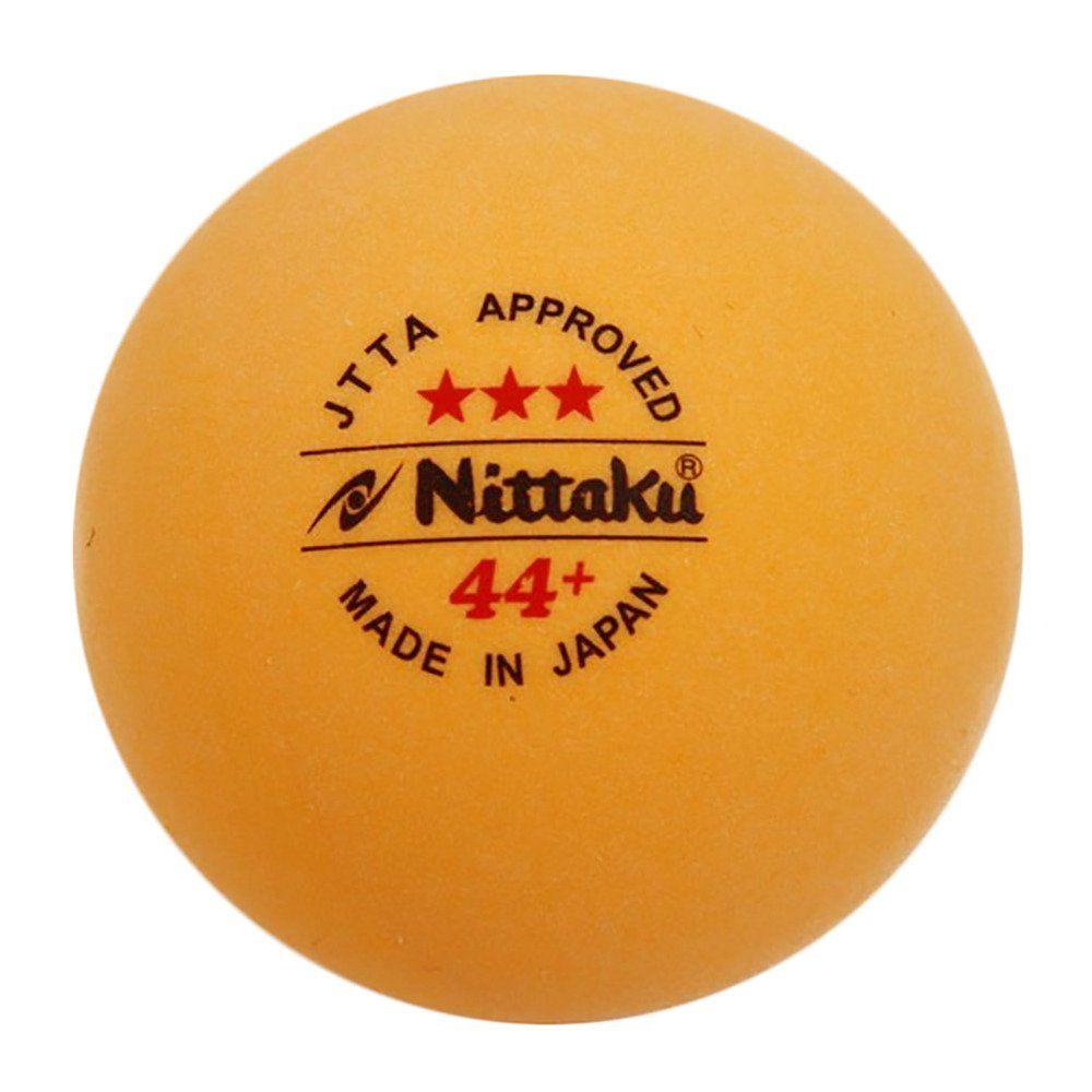 Used Nittaku Table Tennis Ball Officially Licensed Ball Large Ball 44 Pro 3 Star 3 Pieces NB-1010