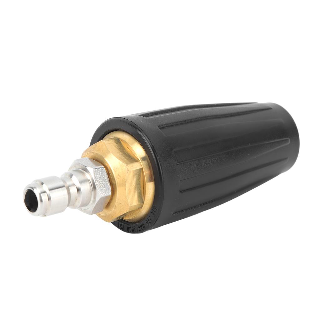Pressure Washer Turbo Nozzle 1/4in Quick Connect Ceramic Core Copper 3000PSI Rotating Turbo Nozzle