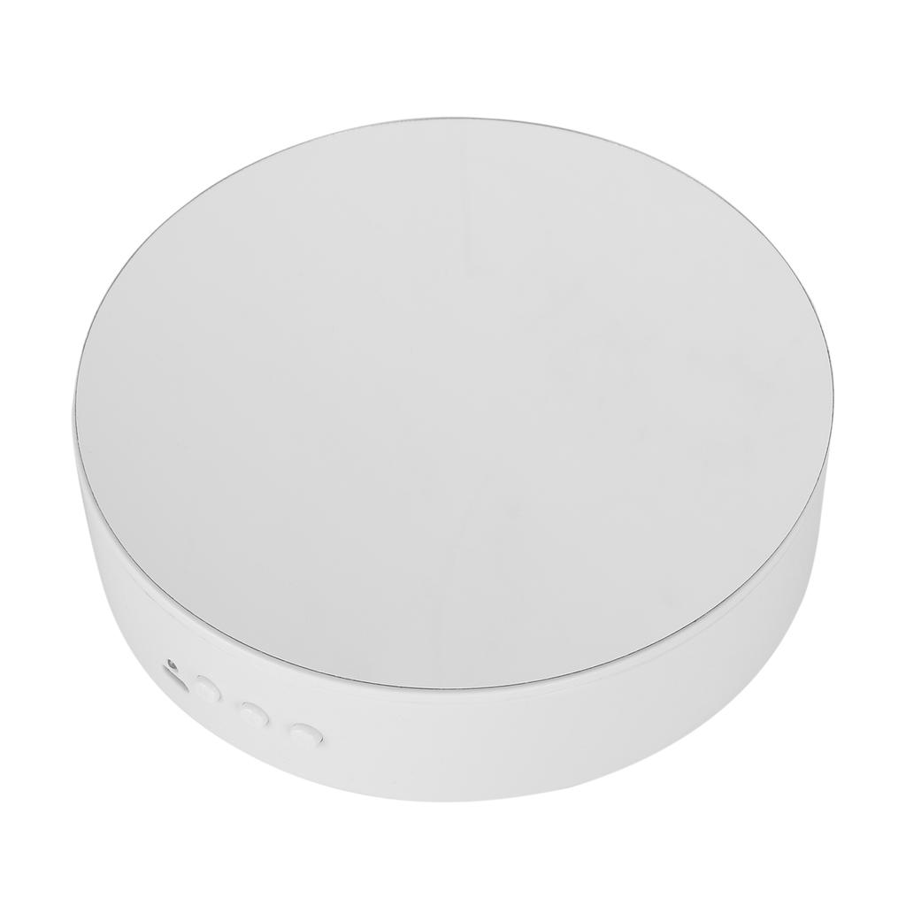 Rotating Display Stand 360 Degree Rotating Turntable Display Stand for Watch Jewelry White