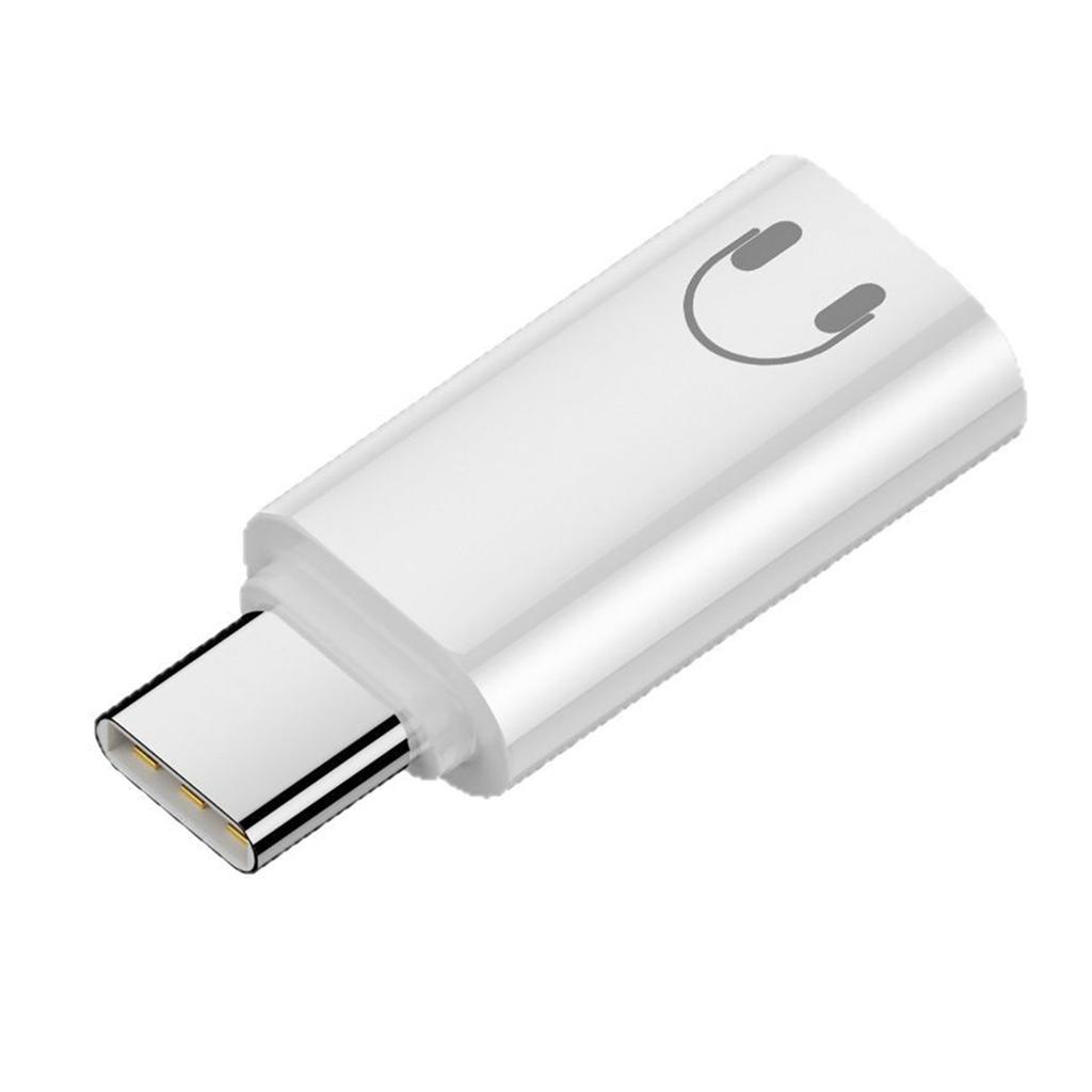 USB C to Audio Adapter Type C Male to Female Converter for iPhone iPad MacBook Headphone Use Only