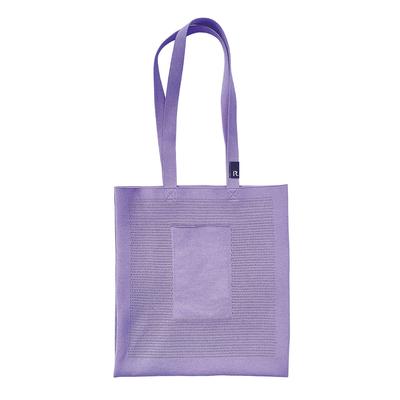 Knit Material Without Gusset Tote Bag 6469 [Rootote] SC.A4_flat_ami-A (Lavender)