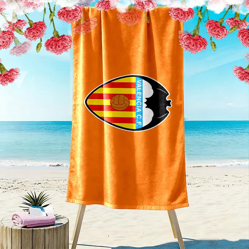 Valencia Club de Fútbol Print Beach Towel, Large Soft Quick Dry Towel for Beach Camping Swimming