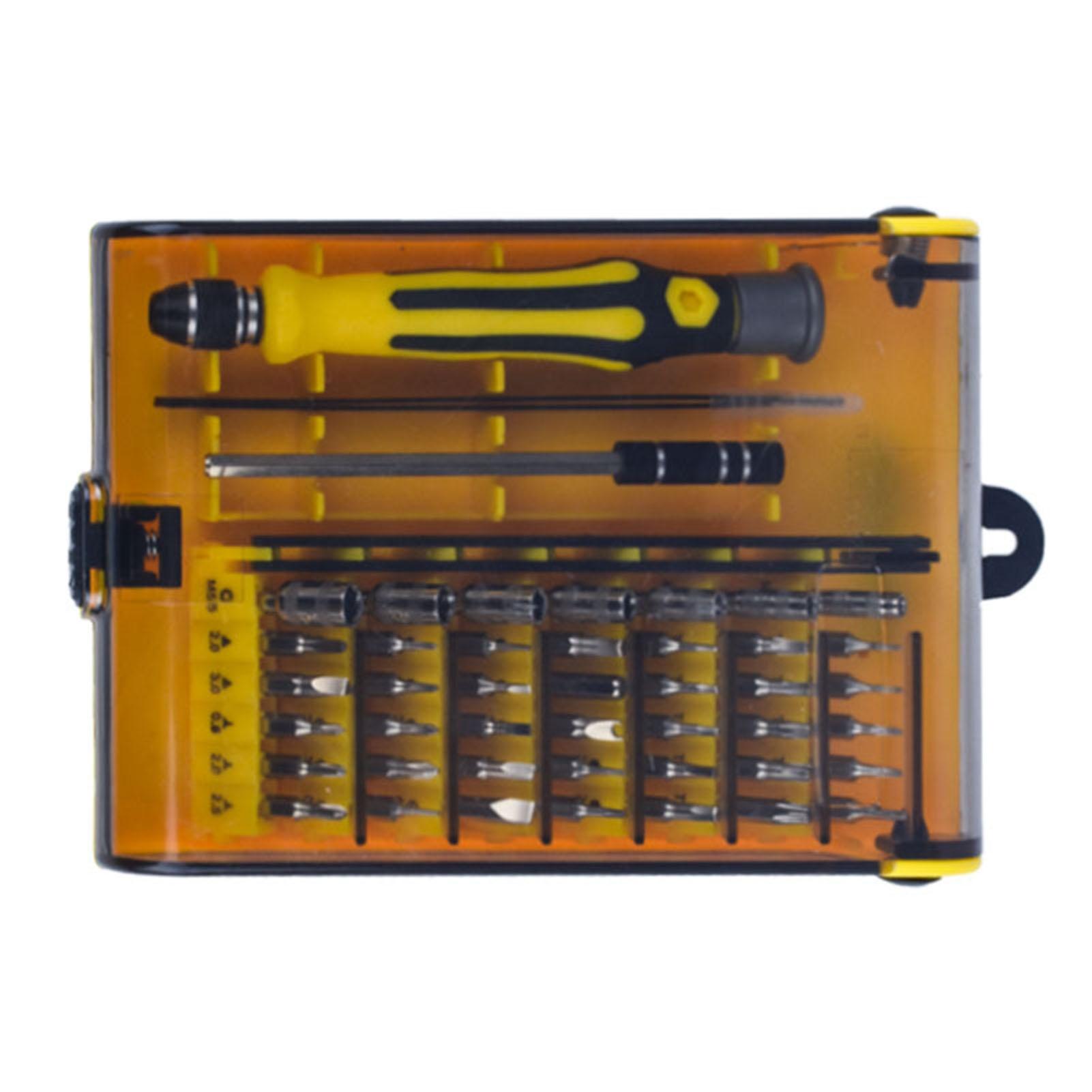 45 in 1 Screwdriver Tool Kit Driver Bits Handle Tweezers Extension Bar for Electronic Repair