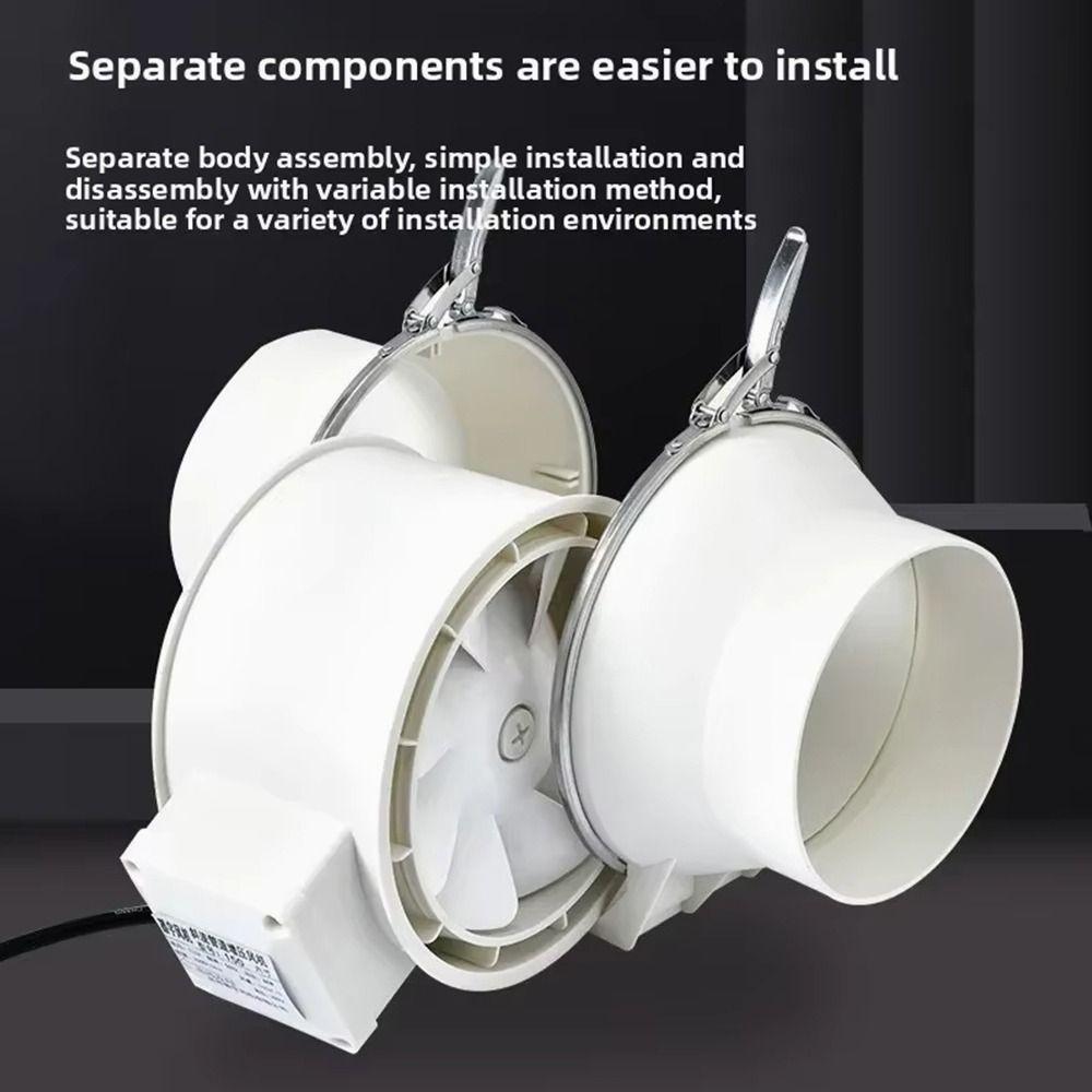 1ks 4/6palcový průmyslový odsávací ventilátor Tichý odsávací ventilační ventilátor Koupelna Kuchyně Toaleta Zeď