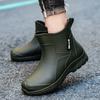 Wiosna i Jesień Nowe Krótkie Kalosze Męskie Modne Kolorowe Outdoorowe Wodoodporne Niskie Kalosze Męskie Ciepłe Gumowe Buty Męskie