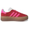 adidas Gazelle Bold Collegiate Red Lucid Pink Women Sneakers Core-White IH7496