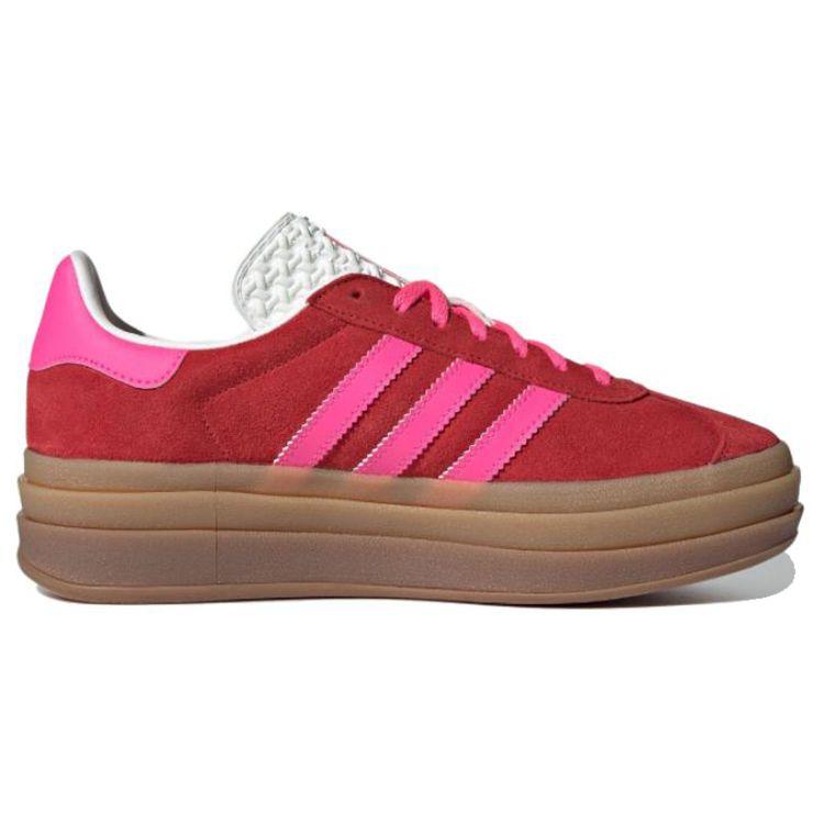 adidas Gazelle Bold Collegiate Red Lucid Pink Women Sneakers Core-White IH7496