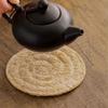 Round Tea Cup Mat Loofah Fibre Loofah Mat Kung Fu TeaSet Teapot Pad  Tea