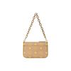 MCM Monogram Print Fashion Chain Leather Mini Shoulder Bag Women Shoulder Bag Beige MYZCSSX01I6001