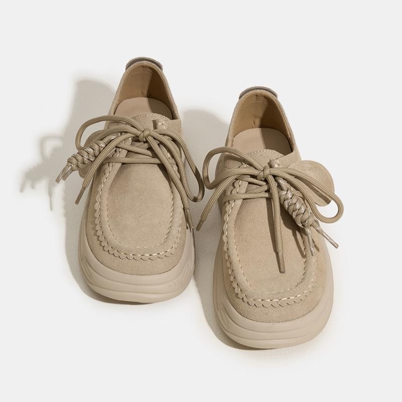 Fashion AIYUQI Women's Sneakers Platform 2025 New Casual Lace-up Oxford Shoes Women Large-size Genuine Leather Running Shoes Female