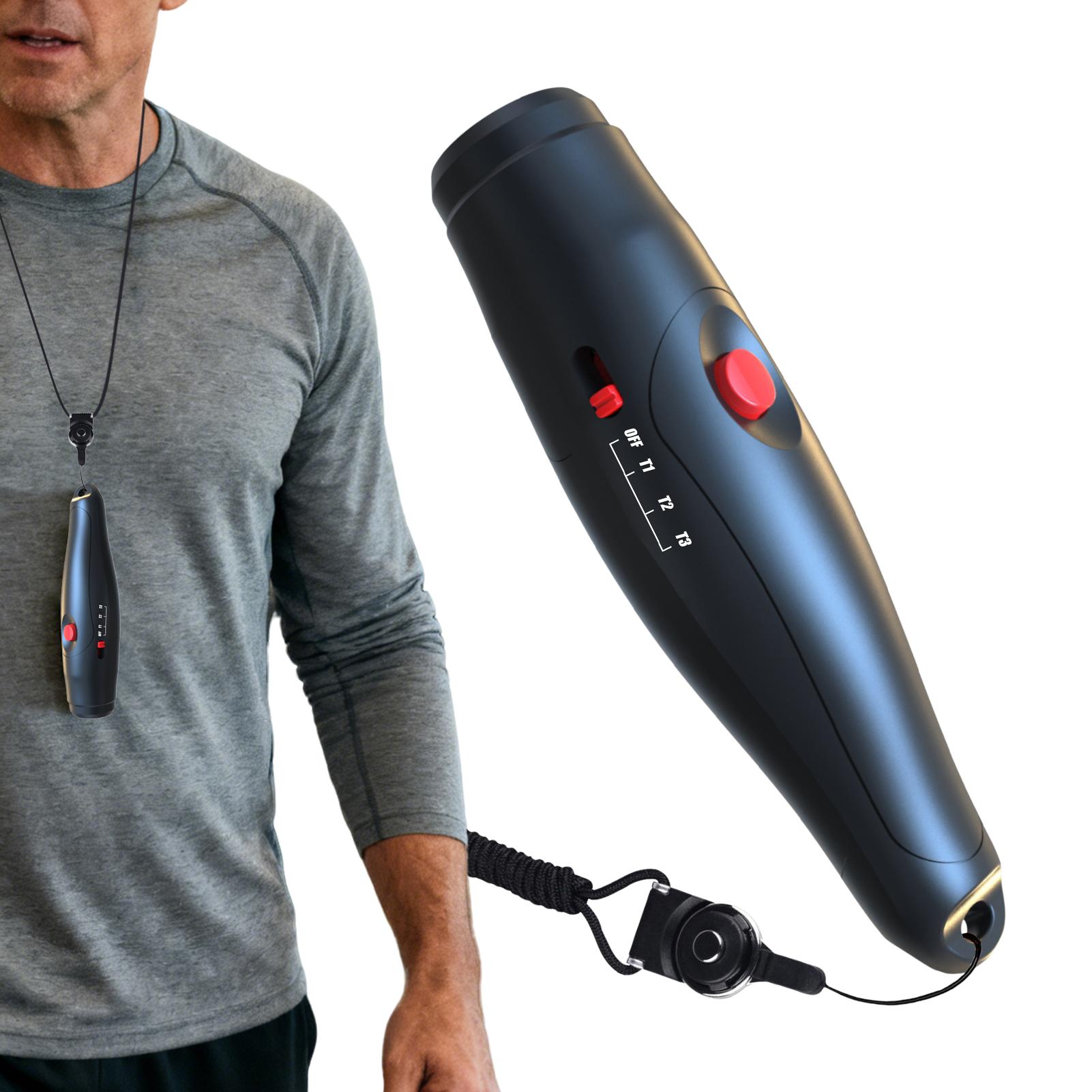 Electronic Whistle 3 Modes with Lanyard, Loud Adjustable Sound for Sports Coaching, Soccer Basketball Volleyball Football nero