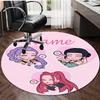 Personalized K-KPop Demon Hunters Round Chair Office Rug - Perfect for Mat, Office Chair & More - Ideal Gift for Birthdays and Holidays