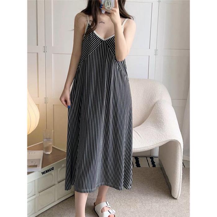Southeast Asia Bestseller: Women's Sweet Camisole Nightgown - Cute Summer Pajamas & Long Homewear Dress