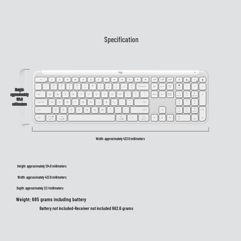Logitech K950 Dual-Mode Wireless Bluetooth Keyboard