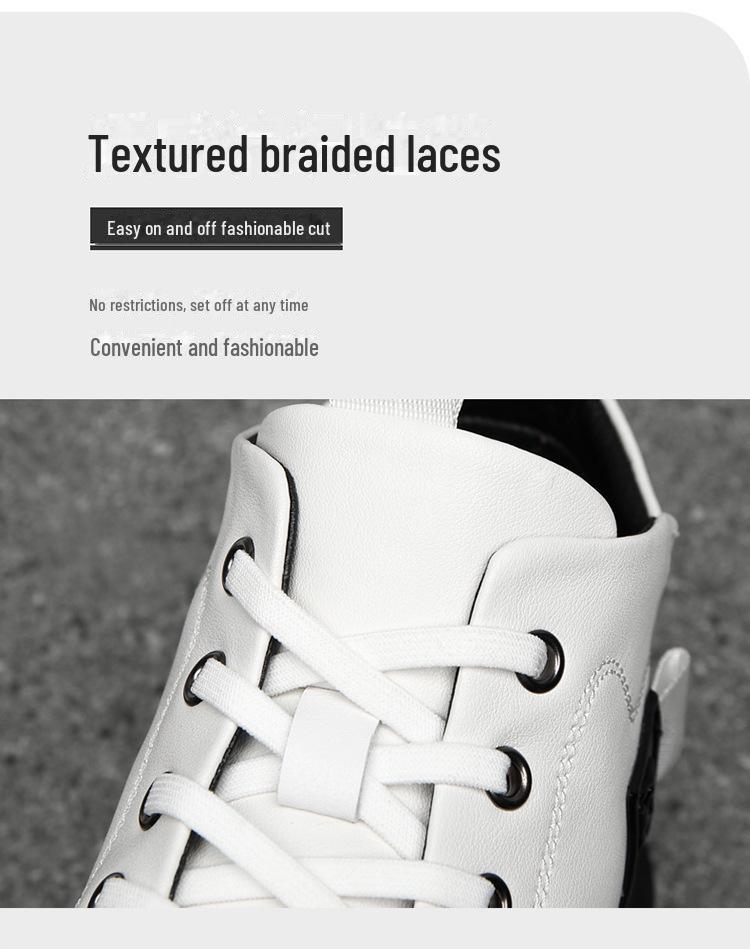 Pantofi de iarnă din piele cu vârf înalt pentru bărbați, Ghete Martin căptușite cu catifea, Adidași casual în stil coreean