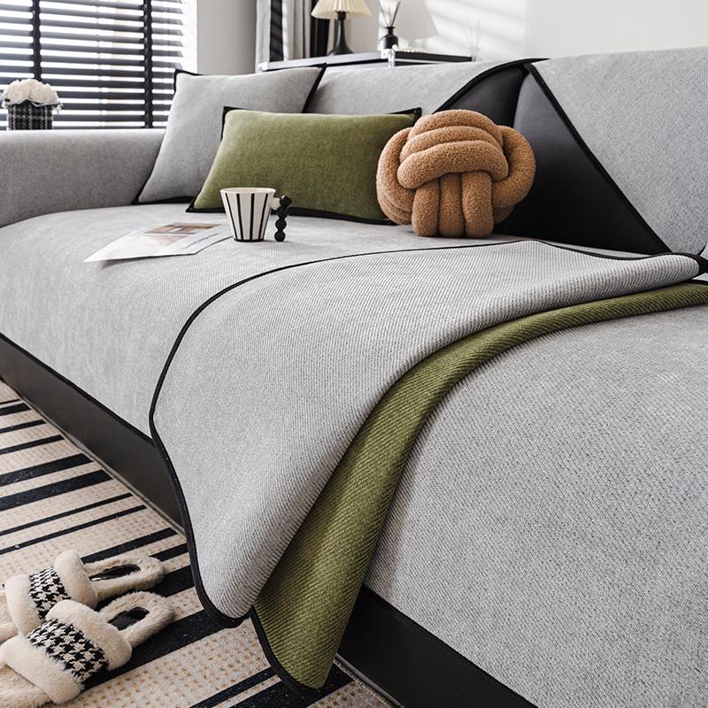 Sjenerte Sofaputetrekk Sittepute Sommer Moderne Lett Luksus Enkelt Sklisikkert Sofatrekk Matter