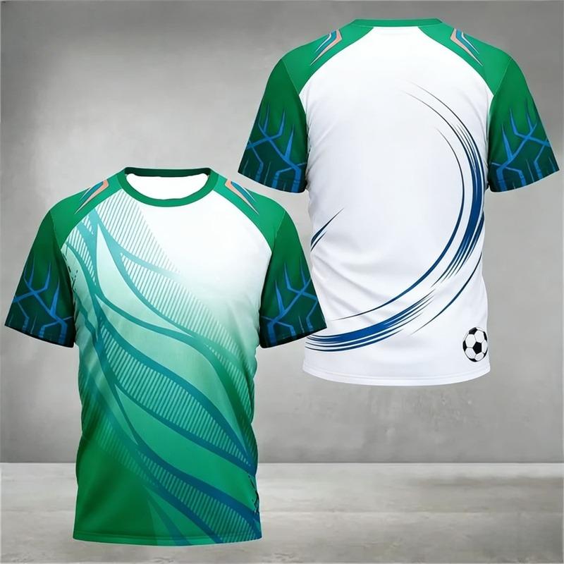 Simple Geometric Graphic Training T Shirts For Men Summer Fashion Outdoor Running Badminton T-shirts Loose Breathable Sports Tee