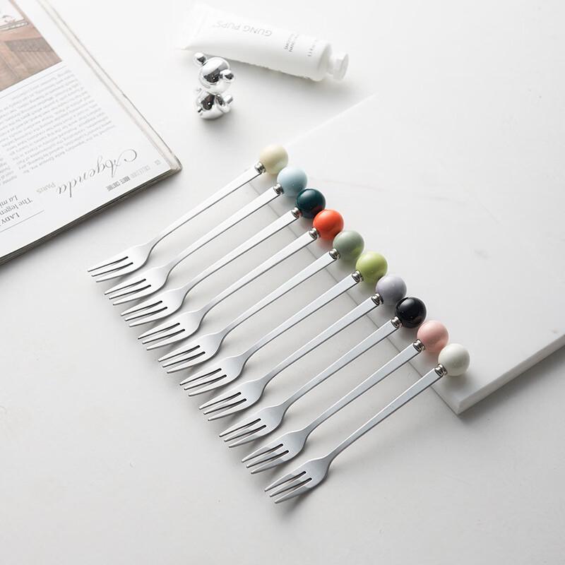 Light Luxury Ceramic Ball Handle Stainless Steel Cutlery Set