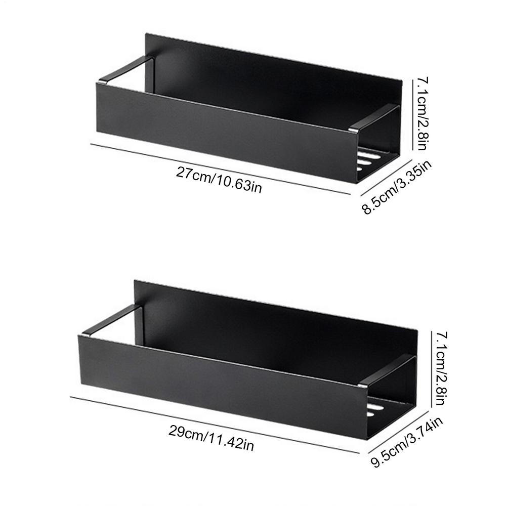 

Magnetic Seasoning Rack for Fridge Microwave Oven Condiment Shelf 2 Pieces Movable Seasoning Organizer for Cans Drinks Wine чорний