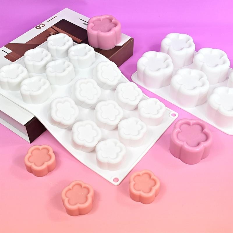 Flower Shape Silicone Molds Fondant Mousses Cake Molds Making Pastry Chocolate Molds Baking Decorating Tool Nonstick