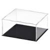 Edinstry Acrylic Case Acrylic Box Figure Case Display Case Collection Case Storage Box Exhibition Dustproof Showcase Height 20cm Transparent 30x25cm