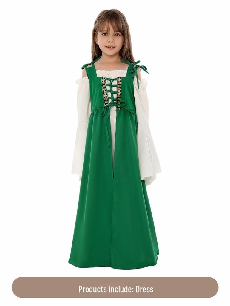Children's Medieval Cosplay Costume for Halloween and Carnival