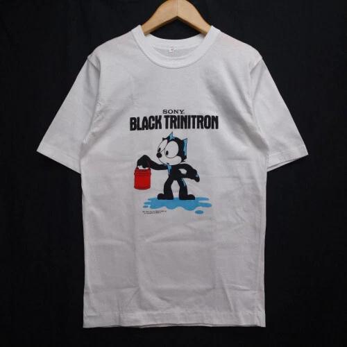 

FELIX THE CAT SONY BLACK TRINITRON 100% Cotton T-shirt Mens Tees Top M XL